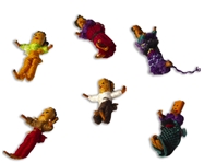 Set of Guatemalan ''Worry Dolls'' Owned by Farrah Fawcett